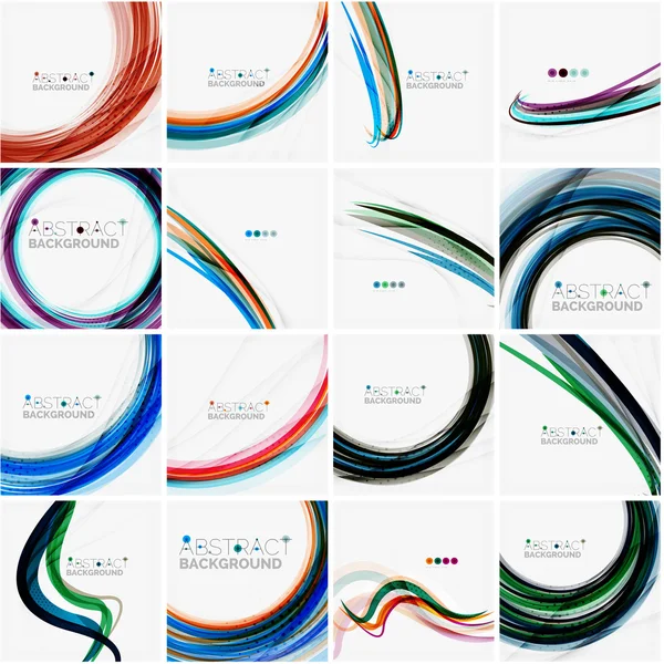 Set of abstract backgrounds. — Stock Vector