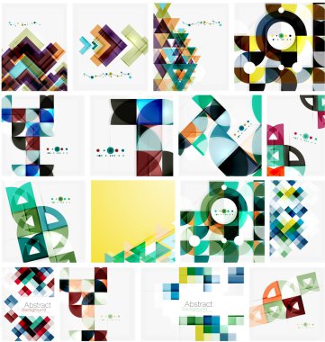 Üçgen geometrik arka kümesi