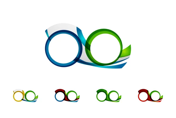 Набір концепцій нескінченності, дизайни логотипів циклу — стоковий вектор