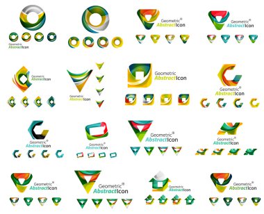 Çeşitli geometrik simgeler kümesi