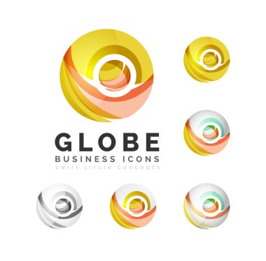 Küre Küre veya daire logo kümesi