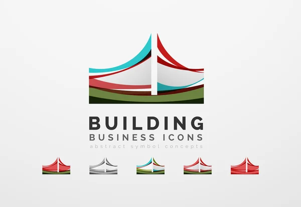 Set of real estate or building logo — 图库矢量图片