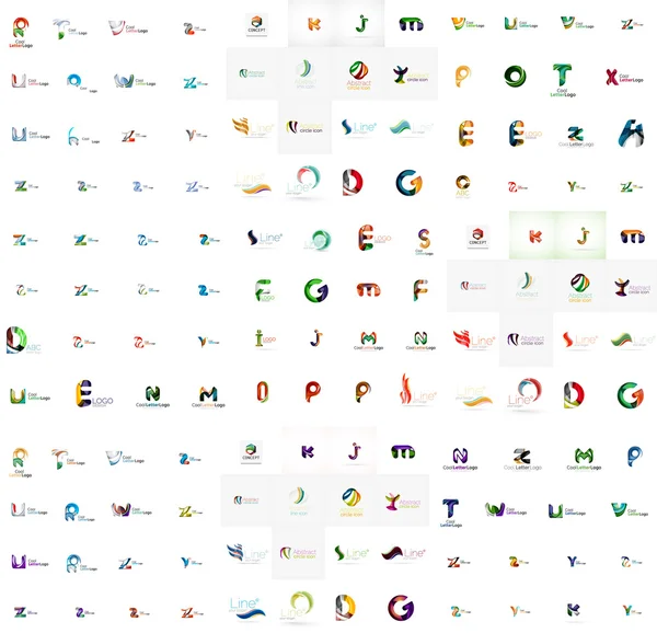 巨型套字母徽标 — 图库矢量图片