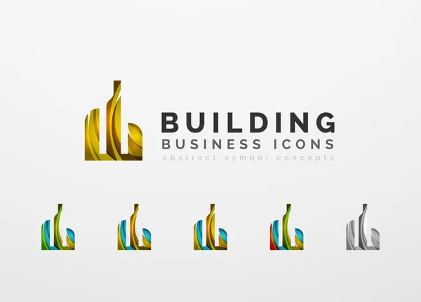 Set of real estate or building logo — Wektor stockowy