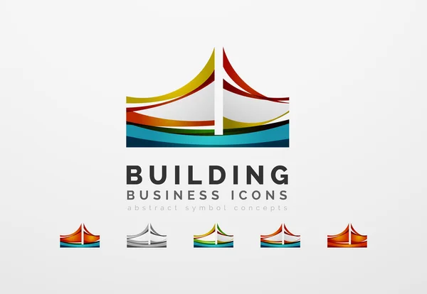 Set of real estate or building logo — 图库矢量图片