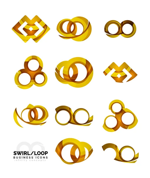 Set of infinity concepts, — Stock Vector