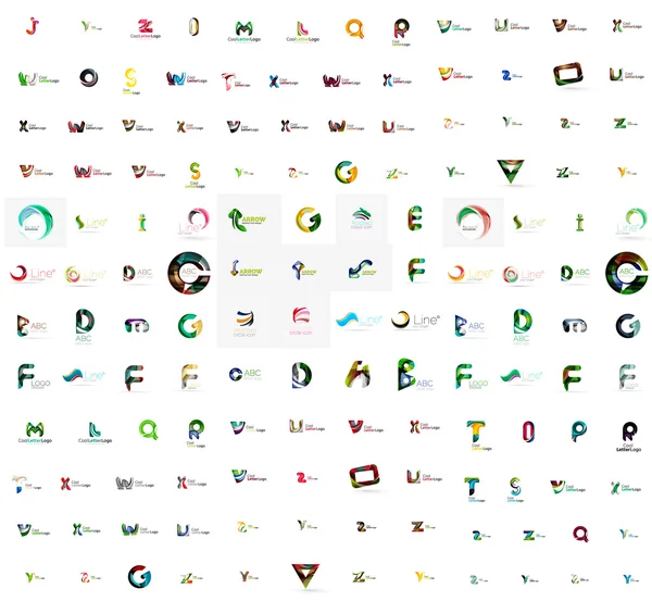 Ensemble méga de logos de lettre — Image vectorielle