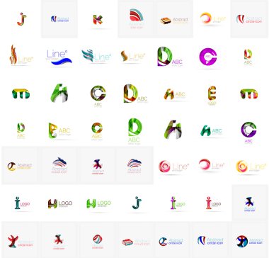 büyük kurumsal şirketin logosu koleksiyonu