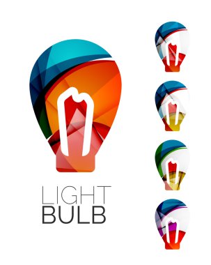 Soyut ampul simgeler kümesi