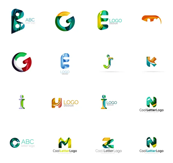 Abstract letter corporate logos — Stockvector