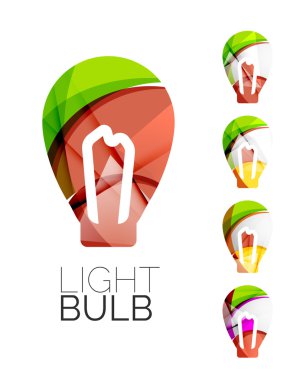 Soyut ampul simgeler kümesi