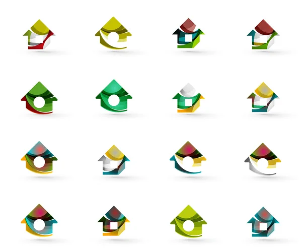 Ensemble de diverses icônes géométriques — Image vectorielle