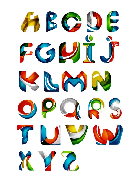 Collection of alphabet letters logos — Stok Vektör