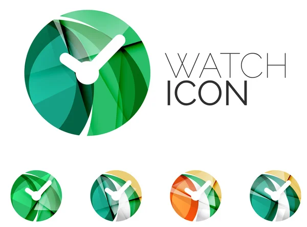 Set of abstract watch icon — 图库矢量图片