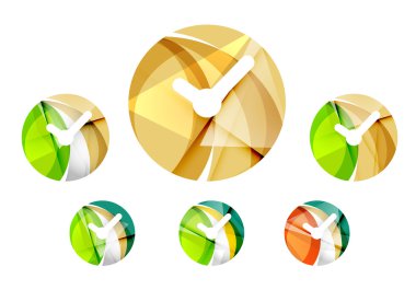 Dizi soyut izle simgesi, iş logo kavramları, temiz modern geometrik tasarım