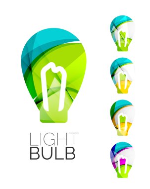 Soyut ampul simgeler kümesi