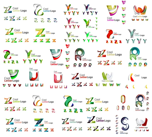 メガ文字ロゴの設定 — ストックベクタ