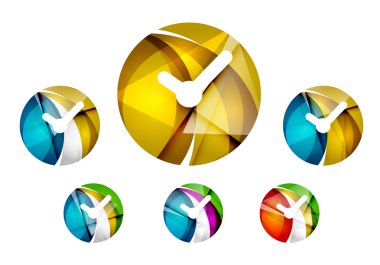 Dizi soyut izle simgesi, iş logo kavramları, temiz modern geometrik tasarım