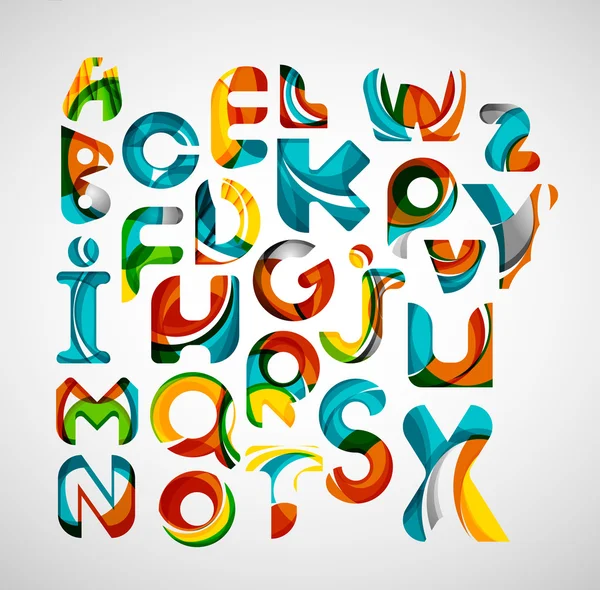 Συλλογή από λογότυπα γράμματα του αλφαβήτου σχεδιαστικά στοιχεία — Διανυσματικό Αρχείο