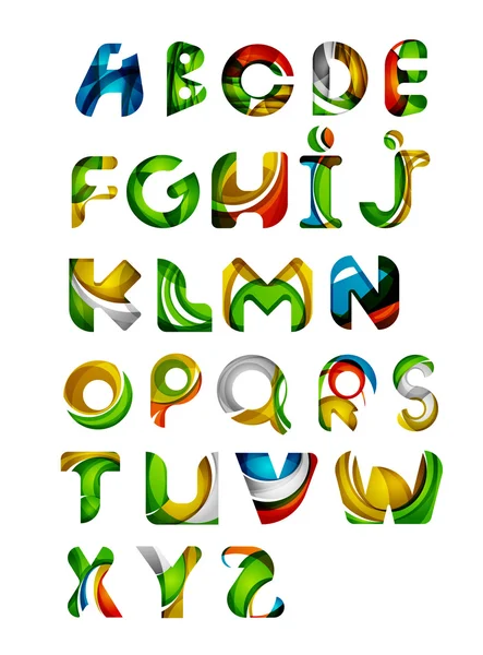 Ábécé betűket logók gyűjteménye látványelemek — Stock Vector