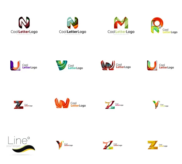 Conjunto de logotipo universal de la empresa — Archivo Imágenes Vectoriales