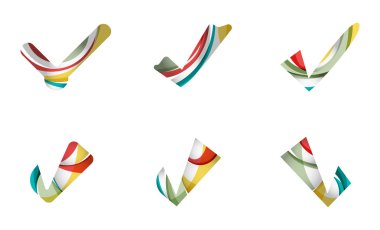 Soyut Tamam ve kene simgeler kümesi