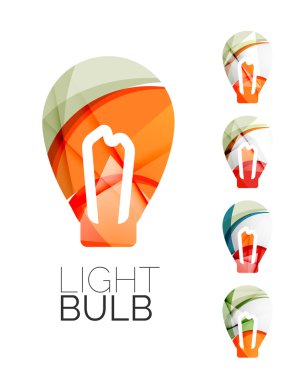 Soyut ampul simgeler kümesi