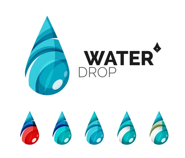 Set of abstract eco water icons, — Stock Vector