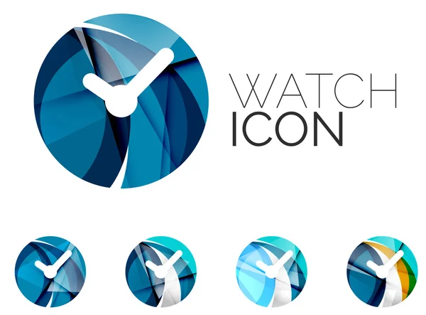 Set of abstract watch icon — 图库矢量图片
