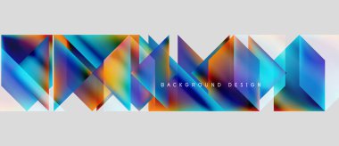 Soyut çokgen tasarımı. Canlı renkler harmanlanır, dinamik görsel doku oluşturur. Dijital projeler için modern arkaplan ögesi.