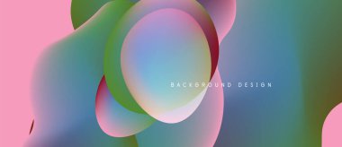 Abstract fluid shapes blend, creating vibrant pinks, blues, greens. Soft gradients suggest movement, modern design aesthetic.