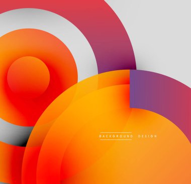 Soyut renkli katmanlar dinamik bileşim yaratır. Turuncu, mor, kırmızı renkler kusursuz bir şekilde harmanlanarak modern görsel deneyimi oluşturur..