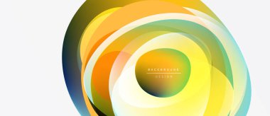 Soyut konsantre katmanlar, canlı renkler. Modern tasarım, pürüzsüz gradyanlar dinamik görsel efekt yaratır. Minimalist biçim, temiz sunum.