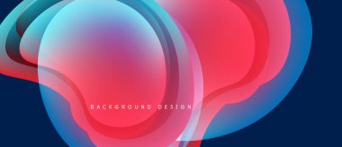 Soyut sıvı şekiller, canlı renklerin karışımı. Dinamik kompozisyon modern arkaplan tasarımı yaratır. Pürüzsüz gradyanlar, akan formlar görsel enerji sunar.