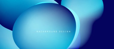 Abstract blue shapes overlap, creating fluid gradient effect. Minimalist design suitable for backgrounds, presentations. Smooth curves dominate composition.