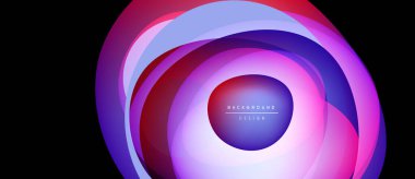 Abstract swirling layers, vibrant colors blend. Pink, purple, blue create dynamic visual effect. Center text reads background design.