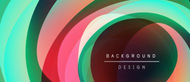 Soyut katmanlar canlı bir tünel illüzyonu yaratır. Renkler harmanlanır, dinamik görsel deneyim oluşturur. Modern tasarım ögesi.