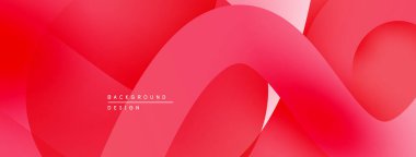 Soyut kırmızı arkaplan. Üst üste binen katmanlar dinamik ve pürüzsüz görsel efektler yaratır. Modern tasarım elemanları.