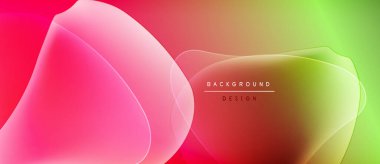 Soyut gradyanlar harmanlanarak canlı akışkan şekiller yaratır. Metin, turuncu alanda arkaplan tasarımı okuyor. Minimalist, modern estetik.