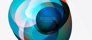 Soyut dairesel katmanlar, canlı renkler karışımı. Modern tasarım öğesi, temiz estetik. Arkaplan özellikleri metin arkaplanı, tasarım.