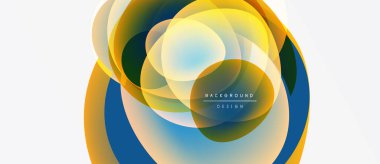 Soyut renkli katmanlar dinamik dairesel tasarım yaratır. Parlak renkler harmanlanarak modern görsel öğeler oluşturur. Yumuşak eğimler derinlik sunar.