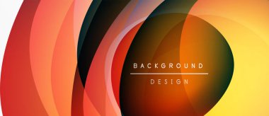 Soyut akış şekilleri dinamik arkaplan yaratır. Sıcak renkler daha serin tonlarla harmanlanarak katmanlanmış görsel efekt oluşturuyor. Metin arkaplan tasarımı okur.