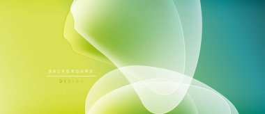 Soyut arkaplan özellikleri akan şekiller, gradyanlar. Sarı, yeşil, deniz mavisi renkleri düzgün bir şekilde harmanlanarak dinamik görsel efekt yaratır. Minimalist tasarım.
