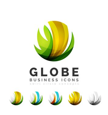 Küre Küre veya daire logo kümesi