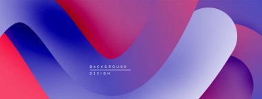 Soyut sıvı şekiller, canlı renkler düzgün bir şekilde harmanlanır. Modern tasarım hareketi, enerjiyi, görsel cazibeyi çağrıştırıyor. Gradyan geçişleri derinlik yaratır.