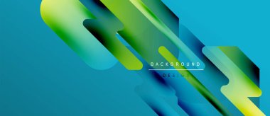 Abstract vibrant layers create dynamic composition. Gradient colors blend, forming modern design elements. Text reads background design.