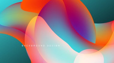 Soyut sıvı şekilleri canlı renkleri harmanlar. Dinamik kompozisyon modern arkaplan tasarımı yaratır. Yumuşak gradyanlar görsel ilgi sunar.