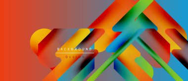 Soyut renkli tasarım. Dinamik katmanlar modern görsel etki yaratır. Gradyan gölgeler karışımı, çarpıcı bileşim oluşturur.