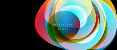Soyut renkli katmanlar girdap oluşturur. Modern tasarım ögesi, canlı renkler, dinamik kompozisyon. Arkaplan yenilik ve enerji öneriyor.