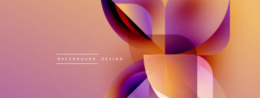 Soyut gradyanlar çakışıyor, çiçek şekilleri yaratıyor. Sıcak renkler baskın, mor aksanlı. Arka planlar için modern tasarım ögesi.